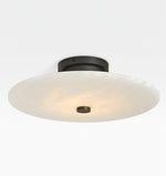 Ankeny Alabaster Wall Sconce in Brass or Black – Hand-Carved Stone LED Wall Light