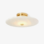 Ankeny Alabaster Wall Sconce in Brass or Black – Hand-Carved Stone LED Wall Light