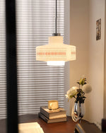 Anna Geometric Glass Pendant Light with Chrome Finish