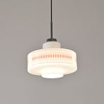 Anna Geometric Glass Pendant Light with Chrome Finish