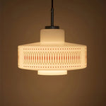 Anna Geometric Glass Pendant Light with Chrome Finish