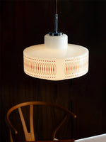 Anna Geometric Glass Pendant Light with Chrome Finish