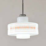 Anna Geometric Glass Pendant Light with Chrome Finish