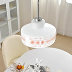 Anna Geometric Glass Pendant Light with Chrome Finish