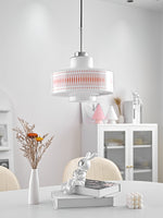 Anna Geometric Glass Pendant Light with Chrome Finish