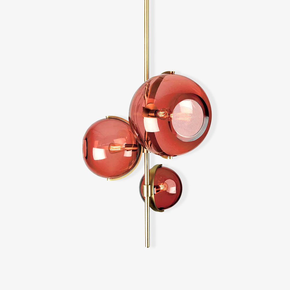 Another Day Chandelier – Modern Glass and Iron Pendant Light