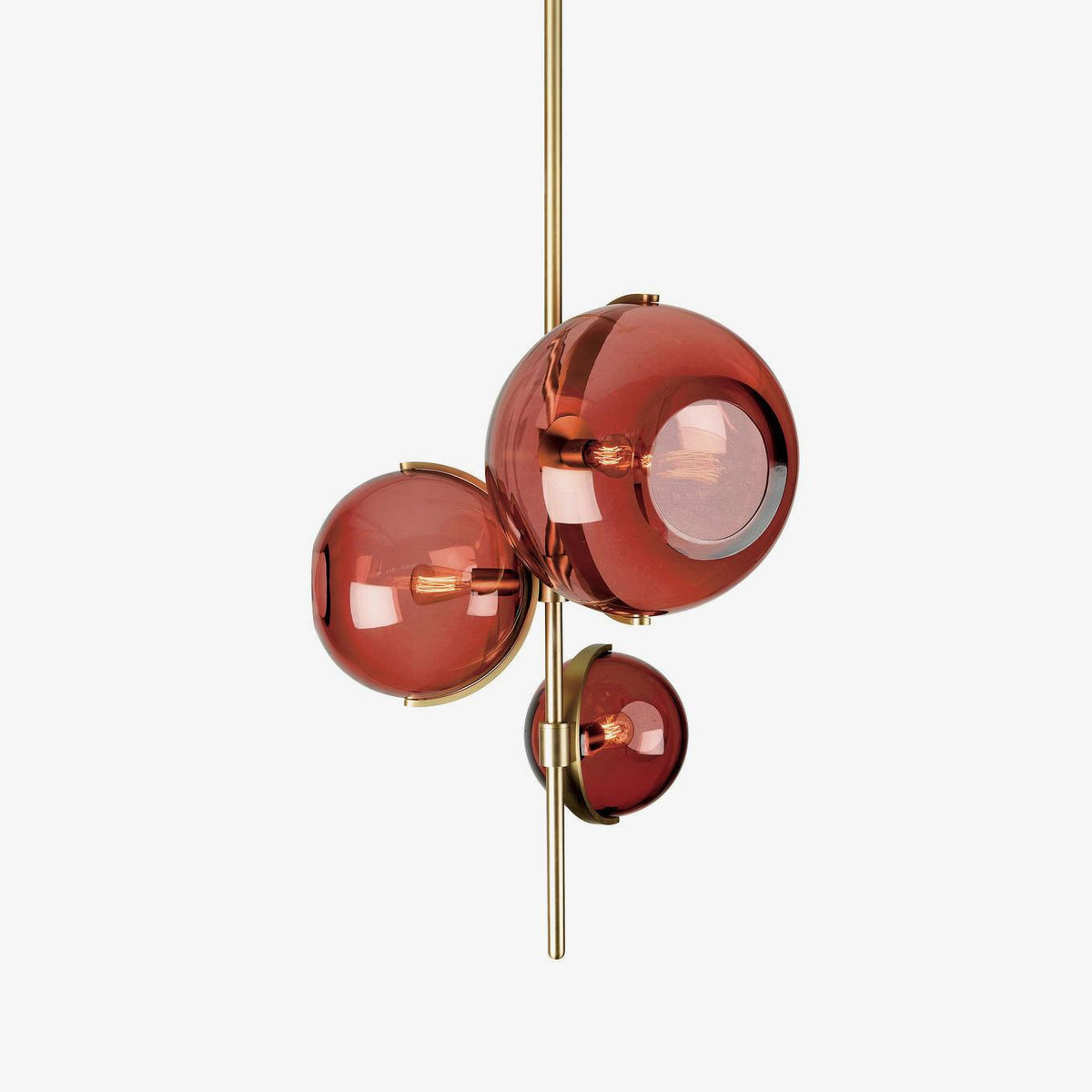 Another Day Chandelier – Modern Glass and Iron Pendant Light