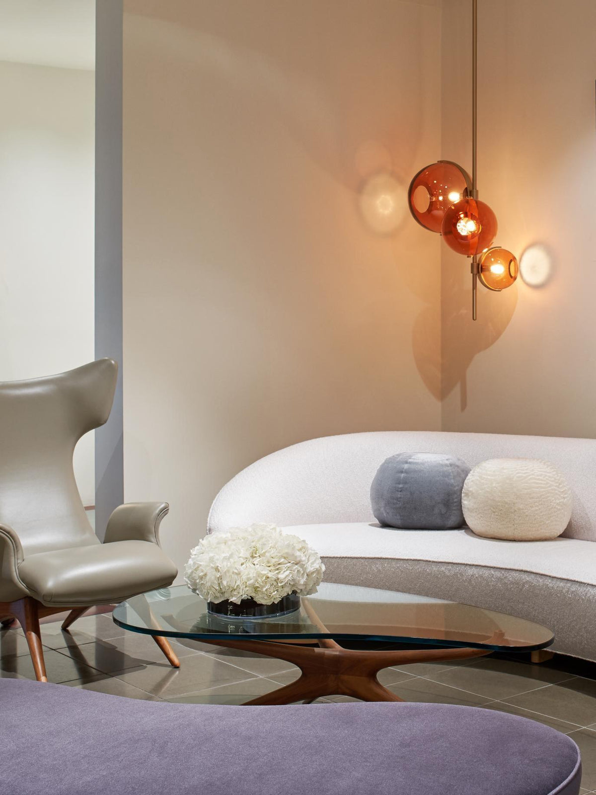 Another Day Chandelier – Modern Glass and Iron Pendant Light