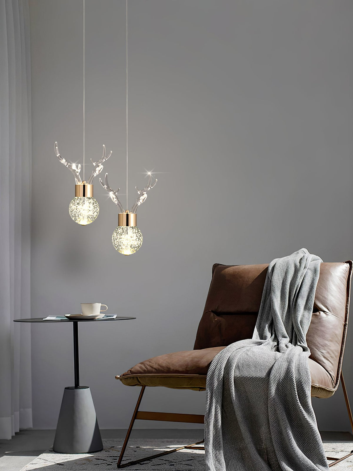 Antler Bubble Pendant Light