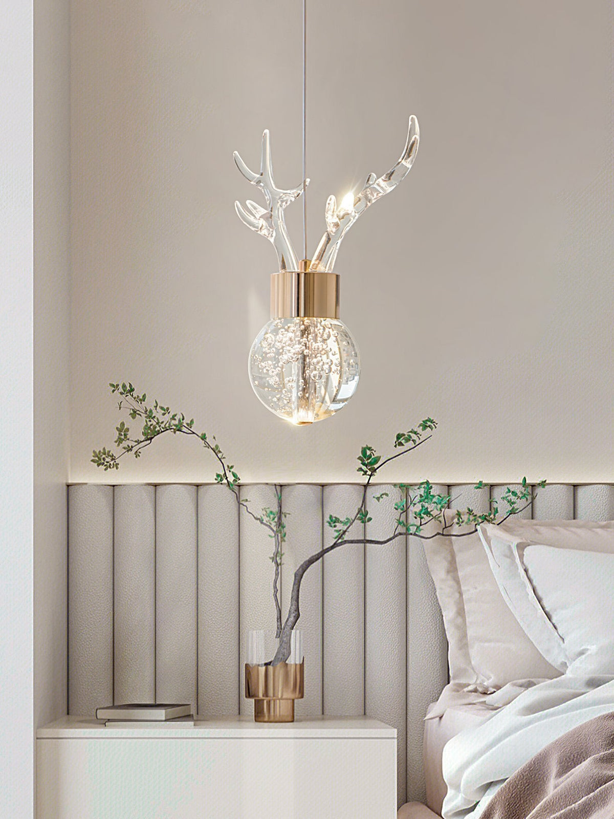 Antler Bubble Pendant Light