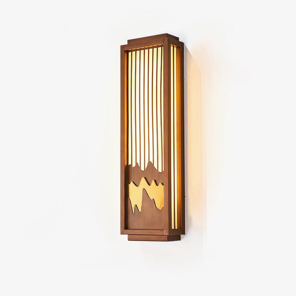 Anvia Outdoor Wall Light in Stainless Steel and Alabaster