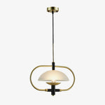 Aperture Pendant Light – Modern Glass & Metal Hanging Lamp for Living Room, Bedroom, Kitchen