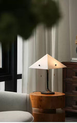 Apex Alabaster Prism Table Lamp — Sculptural Modern Illumination