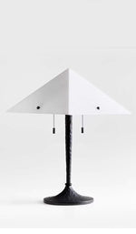 Apex Alabaster Prism Table Lamp — Sculptural Modern Illumination