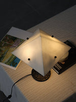 Apex Alabaster Prism Table Lamp — Sculptural Modern Illumination