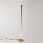 Aragon Alabaster Floor Lamp – Modern Sculptural Torchiere for Living Spaces