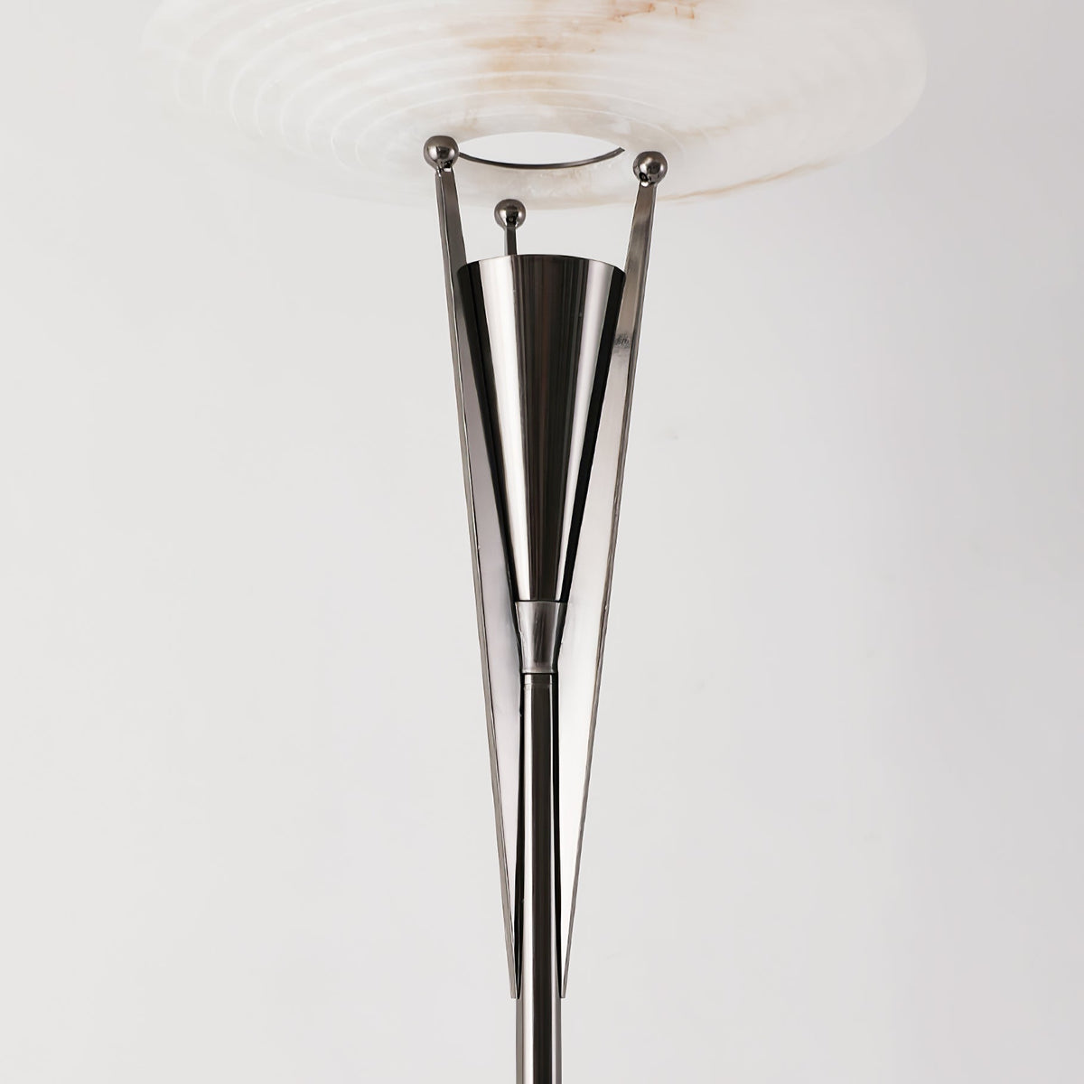 Aragon Alabaster Floor Lamp – Modern Sculptural Torchiere for Living Spaces