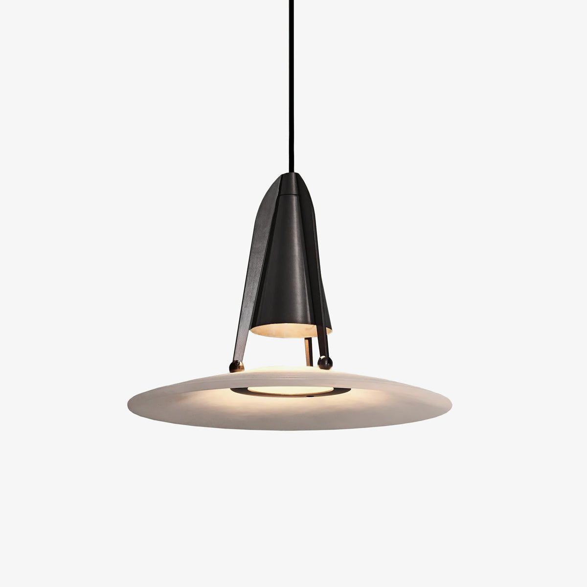 Aragon Alabaster Pendant Light – Sculptural Metal & Natural Stone