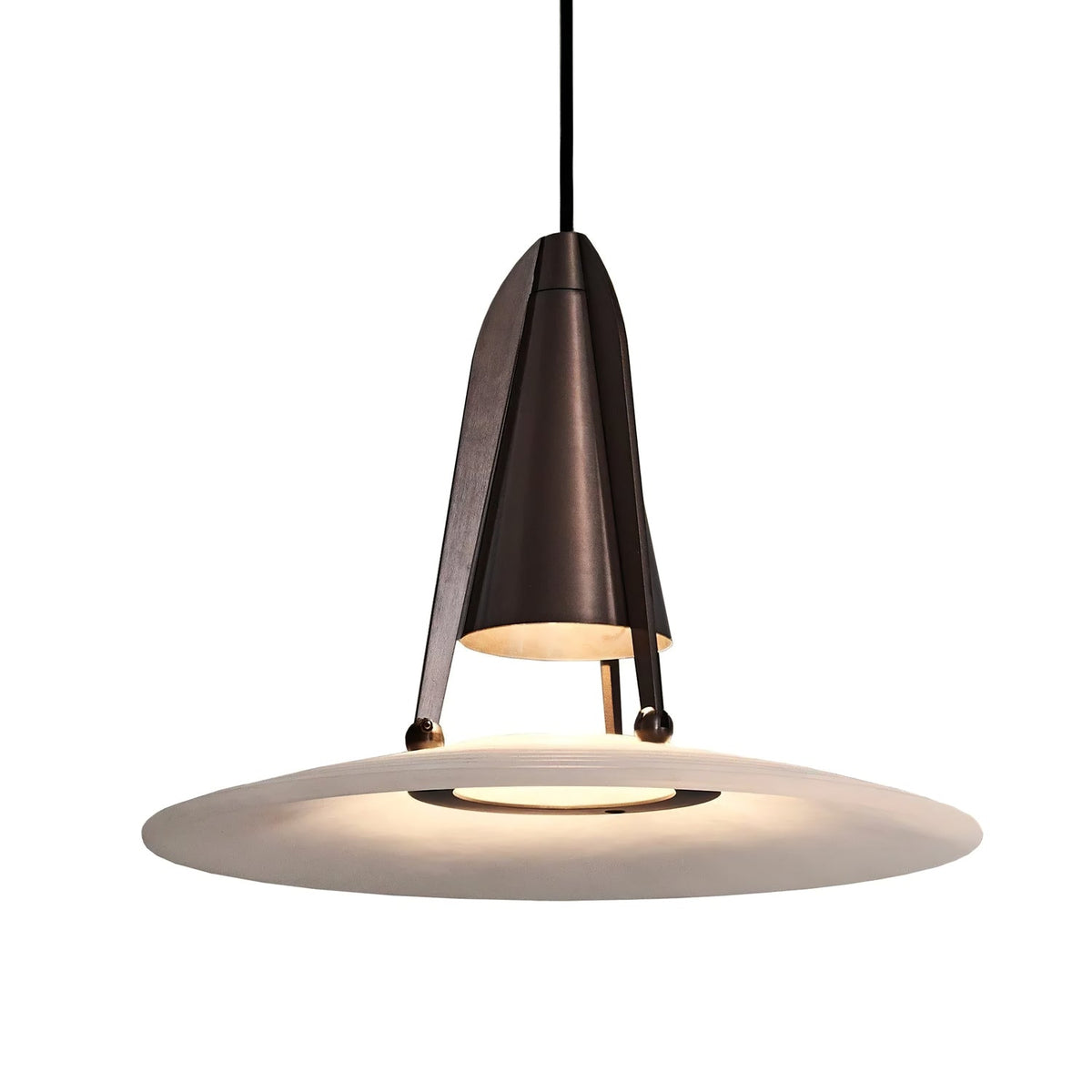 Aragon Alabaster Pendant Light – Sculptural Metal & Natural Stone