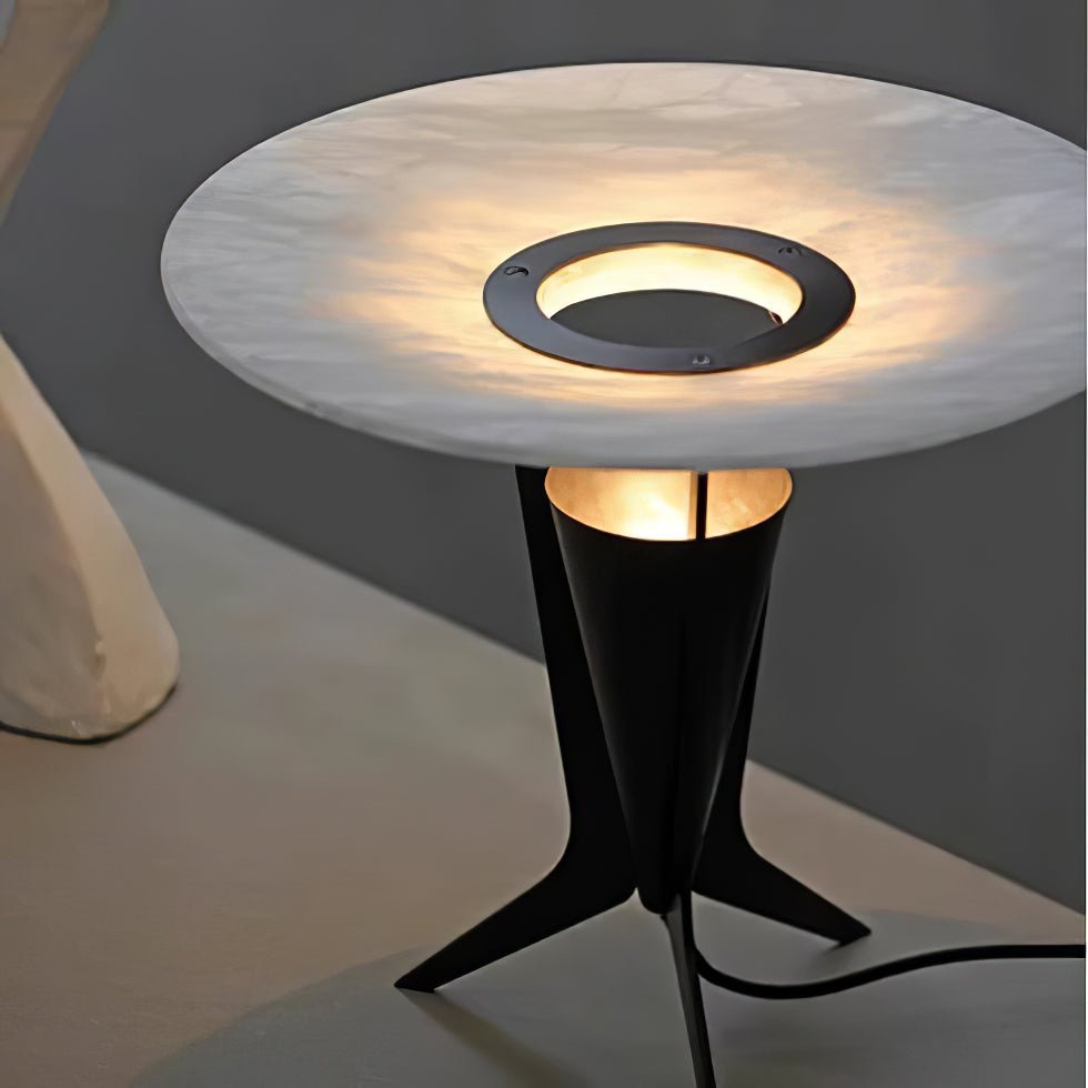Aragon Alabaster Table Lamp – Sculptural LED Accent Light for Modern Interiors