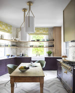 Arborescence Brass Linen Chandelier – Modern Minimalist Pendant for Dining and Foyer