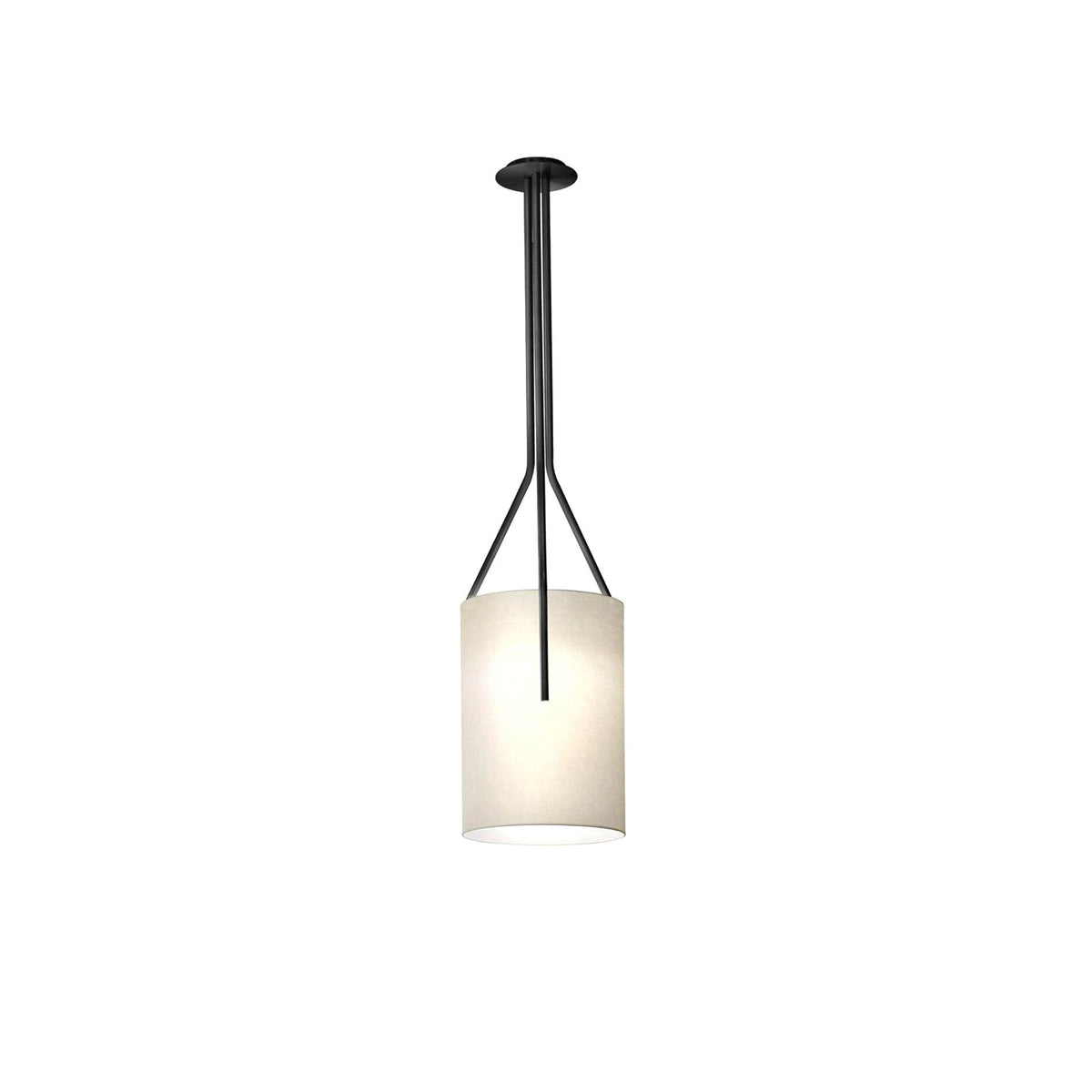 Arborescence Brass Linen Chandelier – Modern Minimalist Pendant for Dining and Foyer