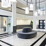 Arborescence Brass Linen Chandelier – Modern Minimalist Pendant for Dining and Foyer