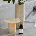 Arc Pillar Marble Candle Holder – Sculptural Tabletop Accent