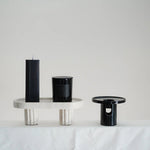 Arc Pillar Marble Candle Holder – Sculptural Tabletop Accent