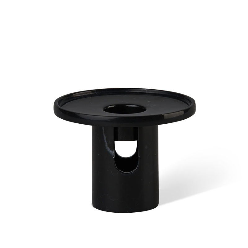 Arc Pillar Marble Candle Holder – Sculptural Tabletop Accent