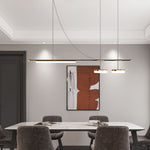 Arc Horizon Linear LED Island Pendant Light for Modern Interiors
