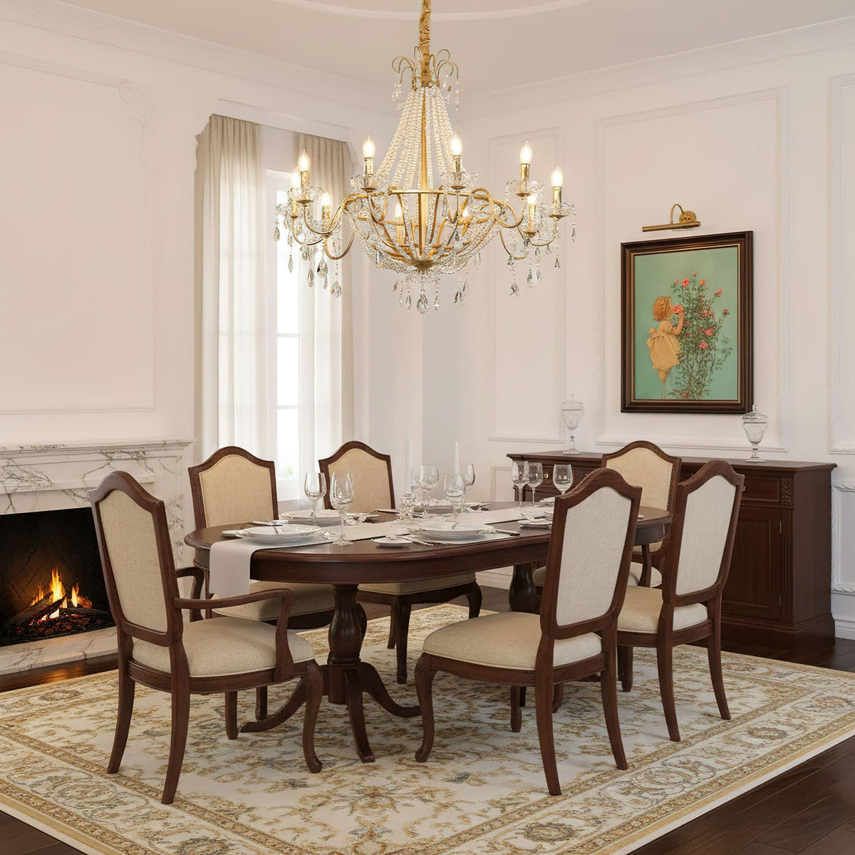 Arcadia Gold Crystal Chandelier – Modern Designer Ceiling Light for Elegant Interiors