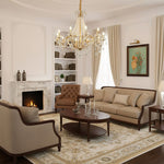 Arcadia Gold Crystal Chandelier – Modern Designer Ceiling Light for Elegant Interiors