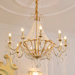 Arcadia Gold Crystal Chandelier – Modern Designer Ceiling Light for Elegant Interiors