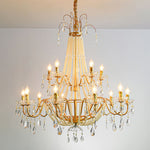 Arcadia Gold Crystal Chandelier – Modern Designer Ceiling Light for Elegant Interiors