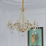 Arcadia Gold Crystal Chandelier – Modern Designer Ceiling Light for Elegant Interiors