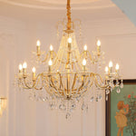 Arcadia Gold Crystal Chandelier – Modern Designer Ceiling Light for Elegant Interiors