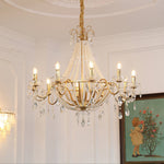Arcadia Gold Crystal Chandelier – Modern Designer Ceiling Light for Elegant Interiors