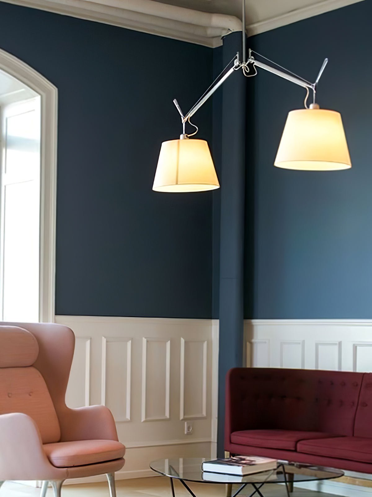 Arcadia Shade Pendant Lamp – Designer Fabric Pendant Light for Modern Interiors
