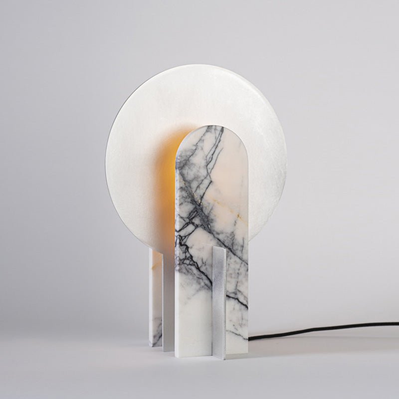 Arch Marble Table Lamp – Sculptural Natural Stone Accent Light