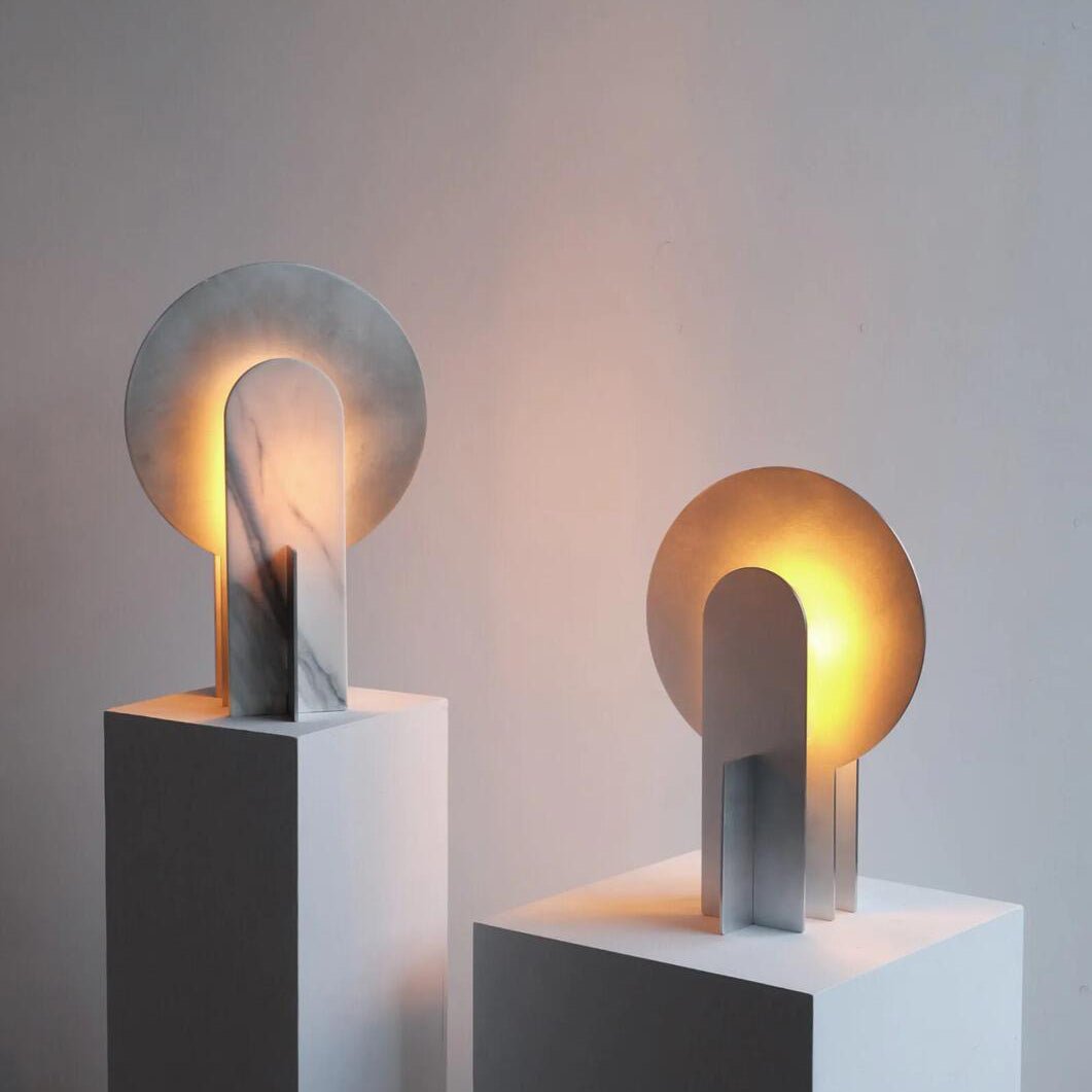 Arch Marble Table Lamp – Sculptural Natural Stone Accent Light