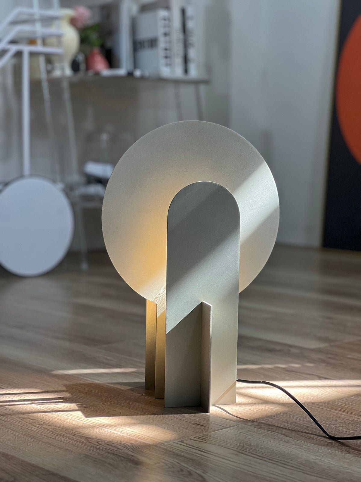 Arch Marble Table Lamp – Sculptural Natural Stone Accent Light