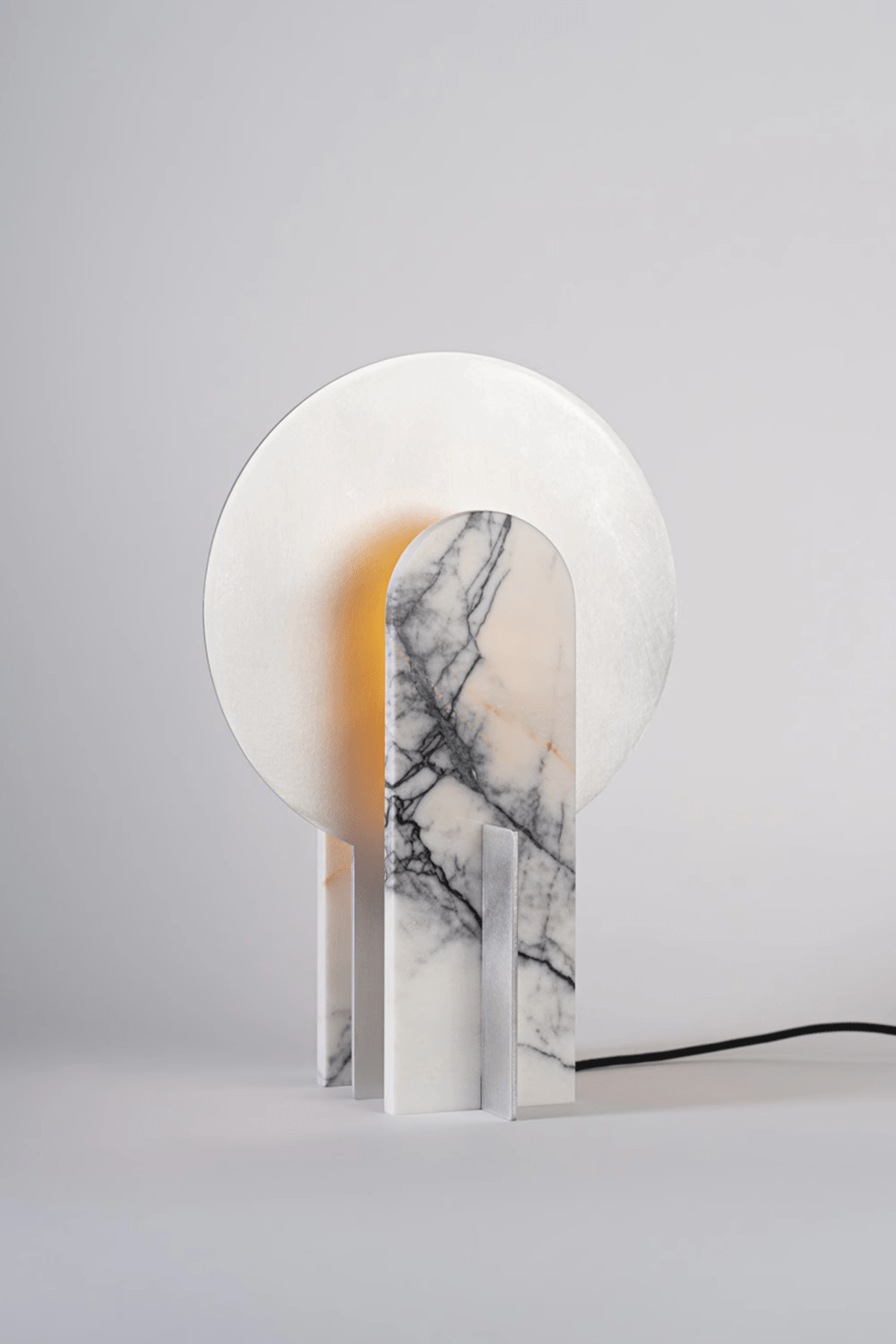 Arch Marble Table Lamp – Sculptural Natural Stone Accent Light