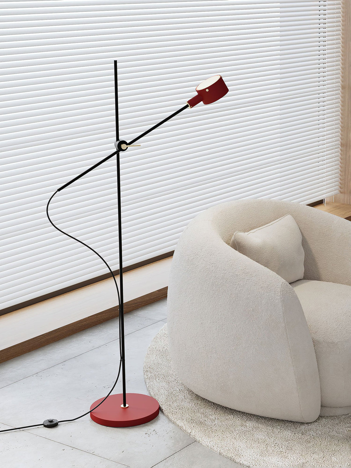 Arclen Adjustable Floor Lamp – Modern Minimalist Reading Light