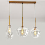 Arclinea Pendant Light in Antique Gold with Glass Shade