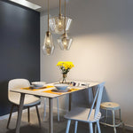 Arclinea Pendant Light in Antique Gold with Glass Shade