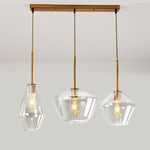 Arclinea Pendant Light in Antique Gold with Glass Shade
