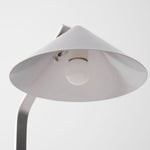 Arclune Modern Walnut Wood Desk Lamp with Aluminum Arc Shade