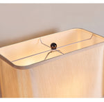 Arco Travertine Table Lamp – Sculptural Stone & Fabric Ambient Light