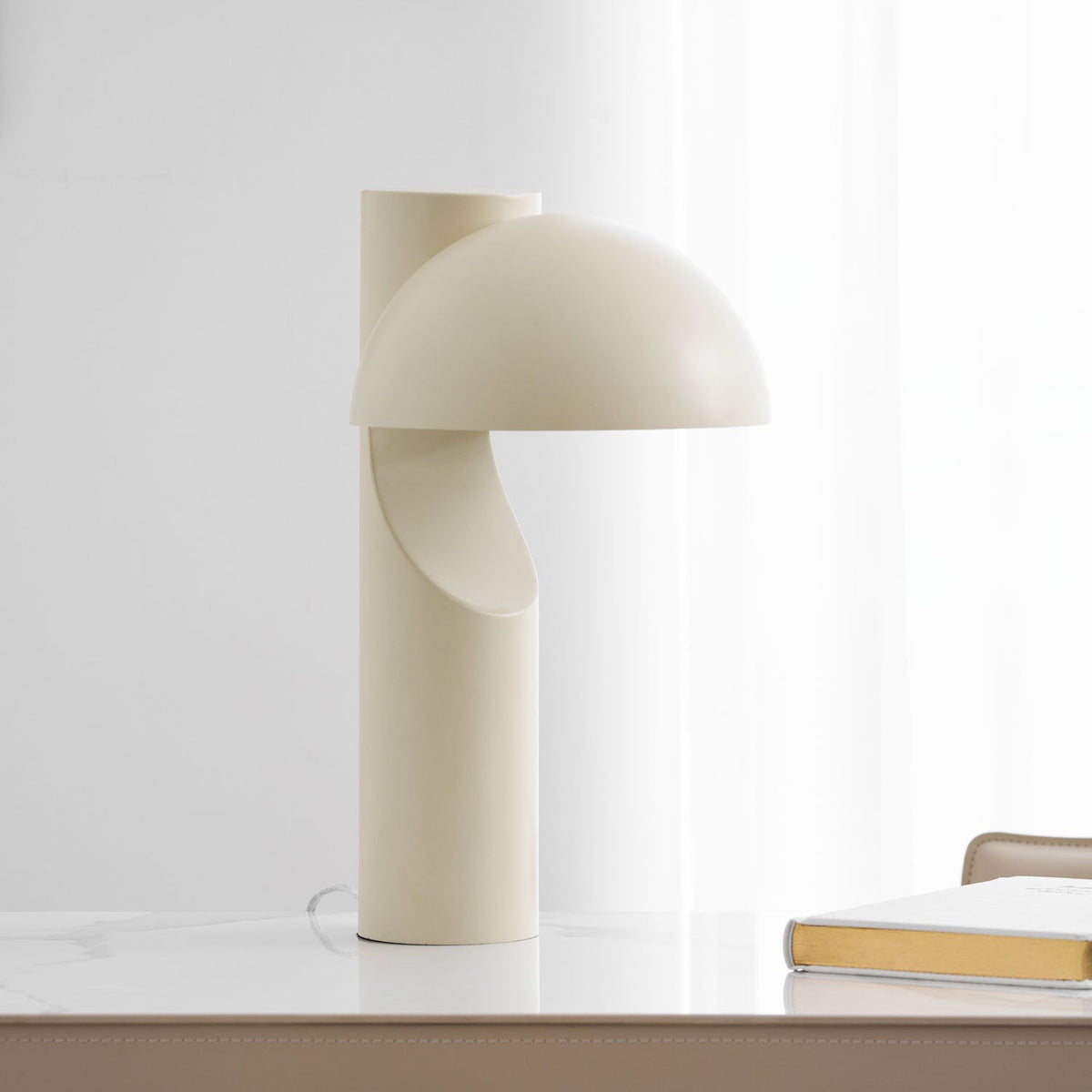 Arcora Minimalist LED Table Lamp with Arched Dome Shade